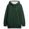 Luxe metallic logo Hoodie jurk