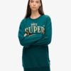 Luxe Sweatjurk met metallic logo Luxe Sweatjurk met metallic logo