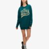 Luxe Sweatjurk met metallic logo Luxe Sweatjurk met metallic logo