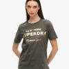 Luxe T-shirt met metallic logo Luxe T-shirt met metallic logo