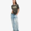 Luxe T-shirt met metallic logo Luxe T-shirt met metallic logo