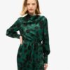 Maxi-jacquardjurk met col