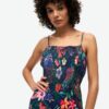 Maxi-jurk met gesmokte cami