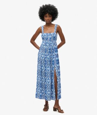 Maxi-jurk met strik