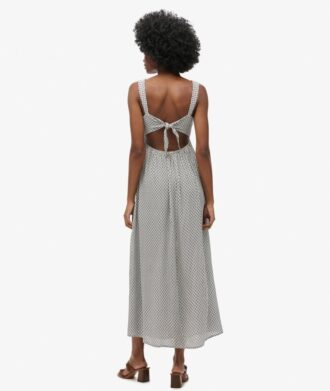 Maxi-jurk met strik