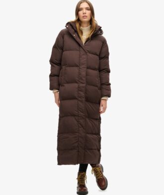 Maxi-pufferjas met Hooded capuchon