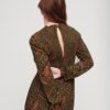 Maxijurk met print en smockwerk Maxijurk met print en smockwerk
