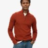 Merino-trui met halve rits