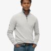 Merino-trui met halve rits Merino-trui met halve rits