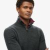 Merino-trui met halve rits Merino-trui met halve rits