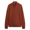 Merino-trui met halve rits