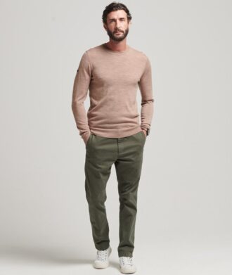Merino trui met ronde hals