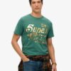 Metallic T-shirt met werkkledingprint
