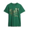 Metallic T-shirt met werkkledingprint