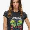 Metallica X Superdry T-shirt met kapmouwtjes Metallica X Superdry T-shirt met kapmouwtjes