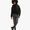 Microfibre gewatteerd jack met capuchon Microfibre gewatteerd jack met capuchon