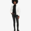 Microfibre gewatteerd jack met capuchon