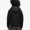 Microfibre gewatteerd jack met capuchon Microfibre gewatteerd jack met capuchon
