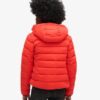 Microfibre gewatteerd jack met capuchon