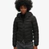 Microfibre gewatteerd jack met capuchon Microfibre gewatteerd jack met capuchon