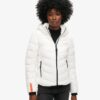 Microfibre gewatteerd jack met capuchon