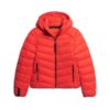 Microfibre gewatteerd jack met capuchon