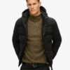 Microfibre sportpufferjack met capuchon