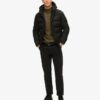 Microfibre sportpufferjack met capuchon