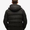Microfibre sportpufferjack met capuchon