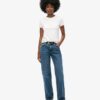 Mid Rise Straight Leg Jeans