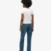 Mid Rise Straight Leg Jeans