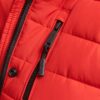 Middenlang pufferjack met Hooded capuchon van imitatiebont