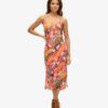 Midi-cami-jurk met print Midi-cami-jurk met print