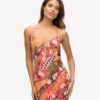 Midi-cami-jurk met print Midi-cami-jurk met print