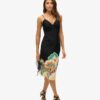 Midi-cami-jurk met print Midi-cami-jurk met print