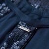 Midi-jurk met halternek en pailletten Midi-jurk met halternek en pailletten