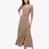 Midi-jurk met halve knoopsluiting Midi-jurk met halve knoopsluiting