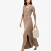 Midi-jurk met halve knoopsluiting Midi-jurk met halve knoopsluiting