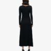 Midi-jurk met halve knoopsluiting