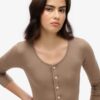 Midi-jurk met halve knoopsluiting Midi-jurk met halve knoopsluiting