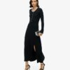 Midi-jurk met halve knoopsluiting