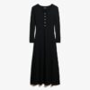 Midi-jurk met halve knoopsluiting