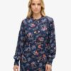 Midi-jurk met lange mouwen en gelaagde look Midi-jurk met lange mouwen en gelaagde look