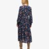 Midi-jurk met lange mouwen en gelaagde look Midi-jurk met lange mouwen en gelaagde look