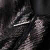 Midi-jurk met open rug en chevronpatroon