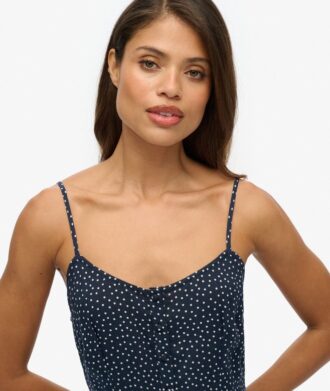 Midi-jurk met print en knoopsluiting