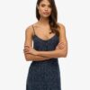 Midi-jurk met print en knoopsluiting