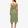 Midi-jurk met print en knoopsluiting