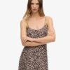 Midi-jurk met print en knoopsluiting