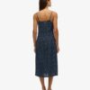 Midi-jurk met print en knoopsluiting